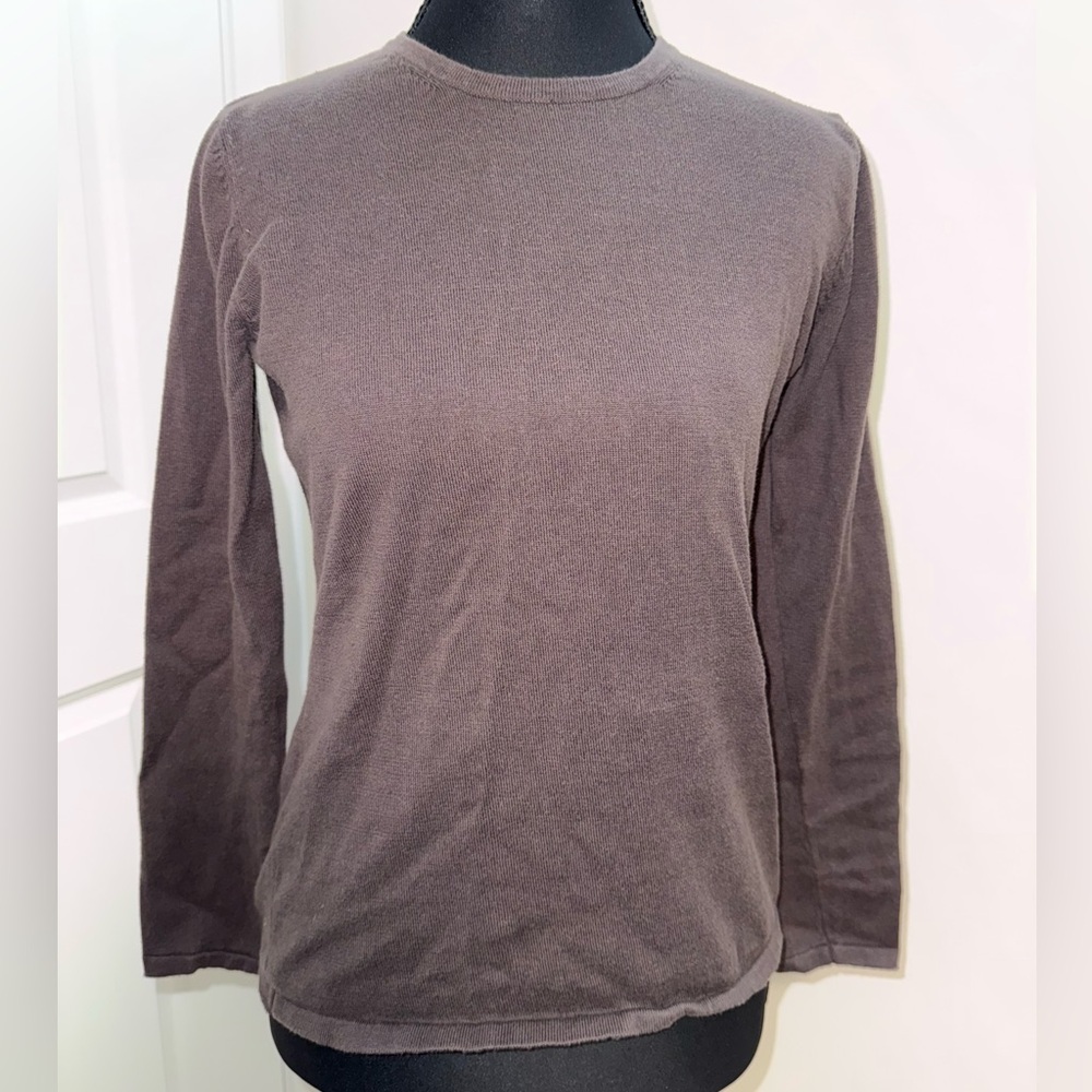 Westbound essentials brown long-sleeve top